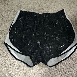 Nike Black Women's Running Shorts with White Trim